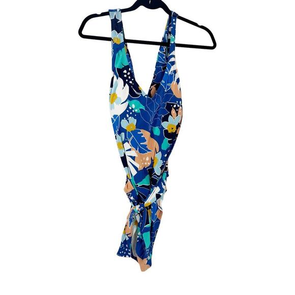 Sea Angel Tropical Floral One Piece Swimsuit Sleeveless Multi Size XL NWOT - Picture 4 of 8